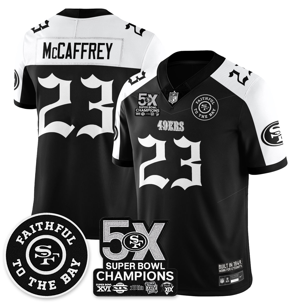 SF 5-Time Champions Gothic Vapor Limited Jersey