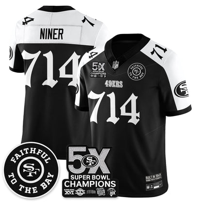 SF 5-Time Champions Gothic Vapor Limited Jersey