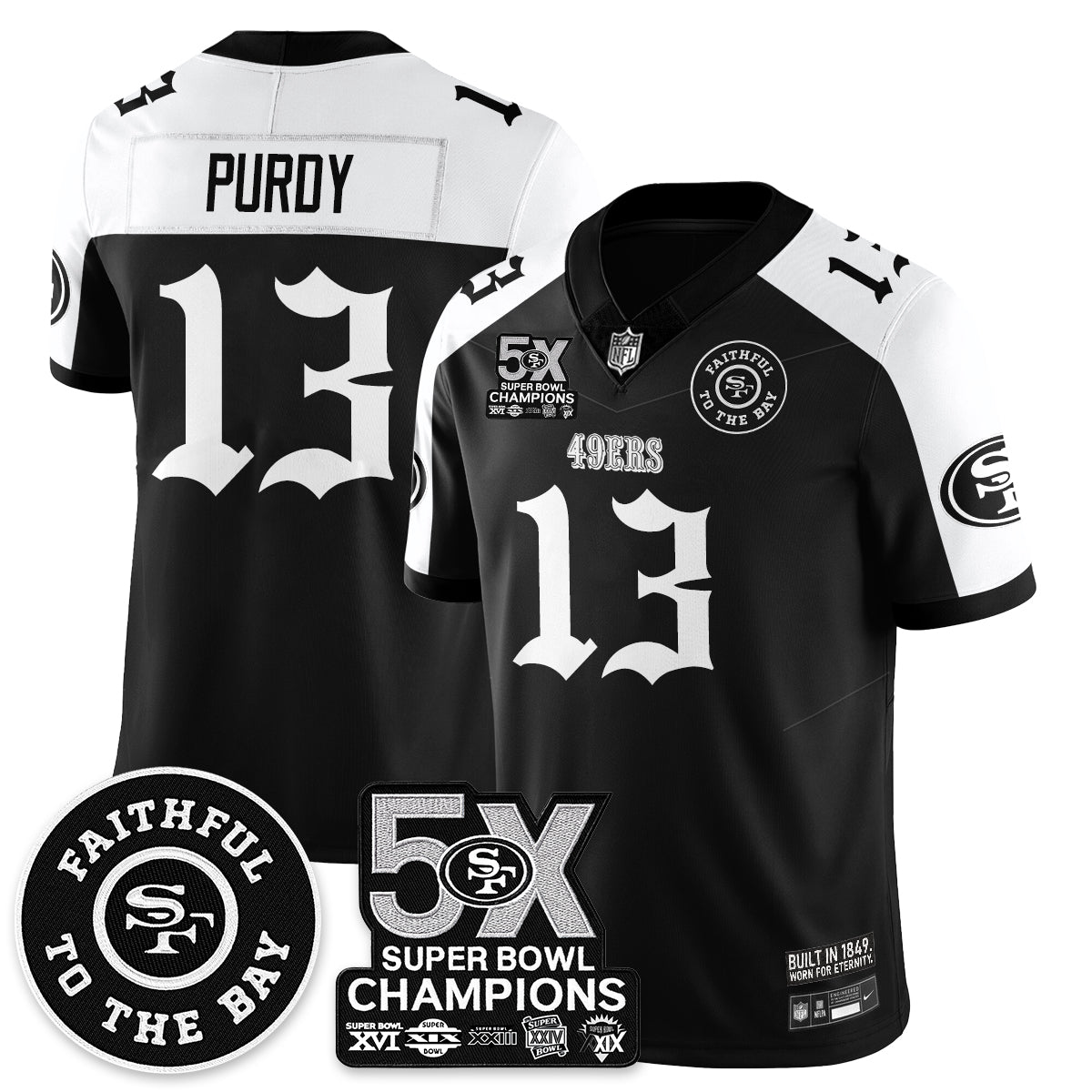 SF 5-Time Champions Gothic Vapor Limited Jersey