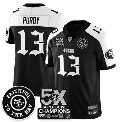 SF 5-Time Champions Gothic Vapor Limited Jersey