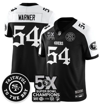 SF 5-Time Champions Gothic Vapor Limited Jersey