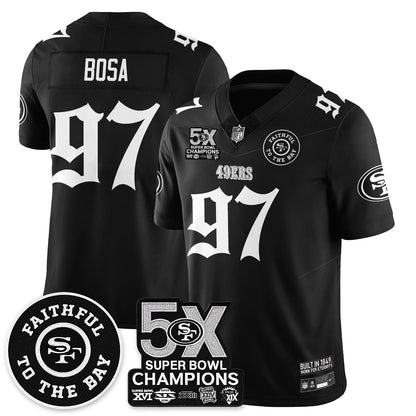 SF 5-Time Champions Gothic Vapor Limited Jersey