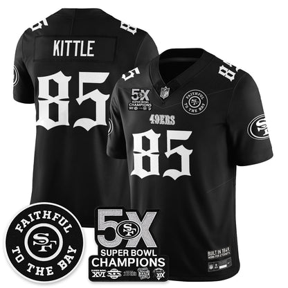 SF 5-Time Champions Gothic Vapor Limited Jersey