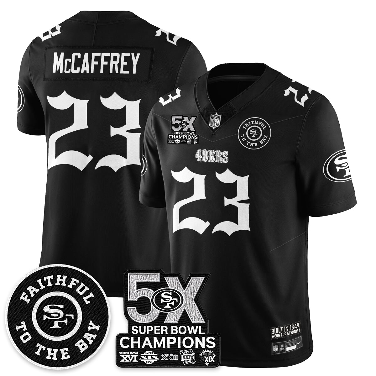 SF 5-Time Champions Gothic Vapor Limited Jersey