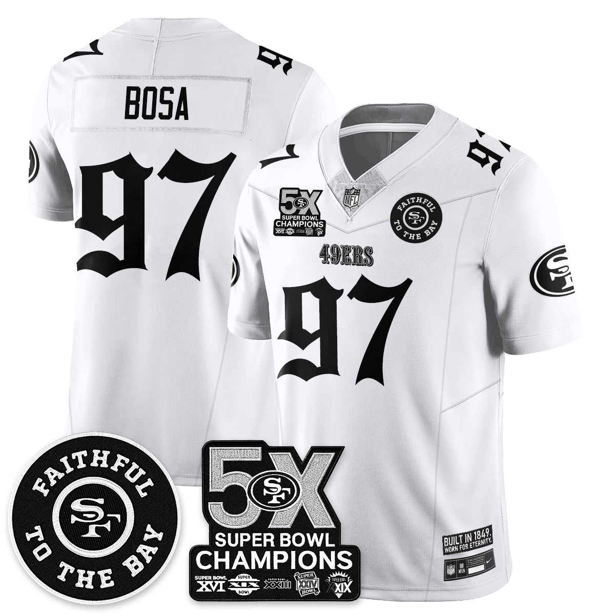 SF 5-Time Champions Gothic Vapor Limited Jersey