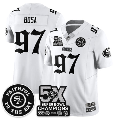 SF 5-Time Champions Gothic Vapor Limited Jersey