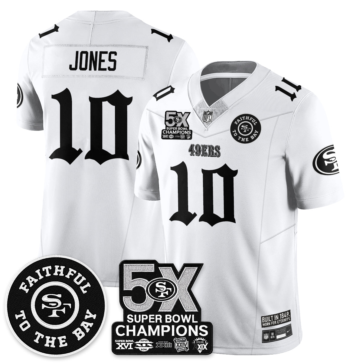 SF 5-Time Champions Gothic Vapor Limited Jersey