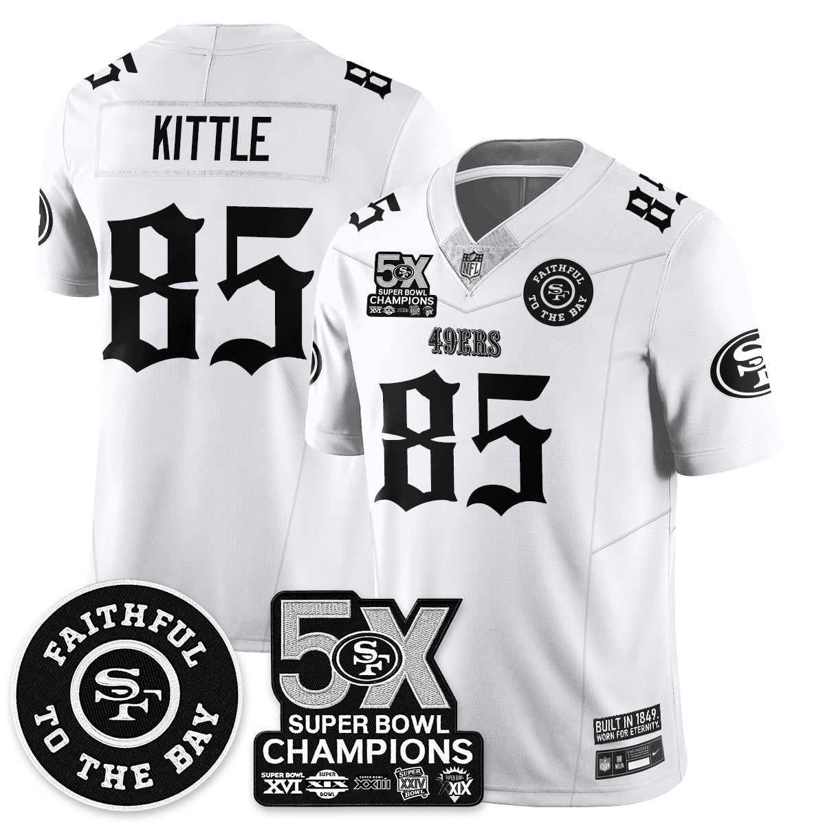 SF 5-Time Champions Gothic Vapor Limited Jersey