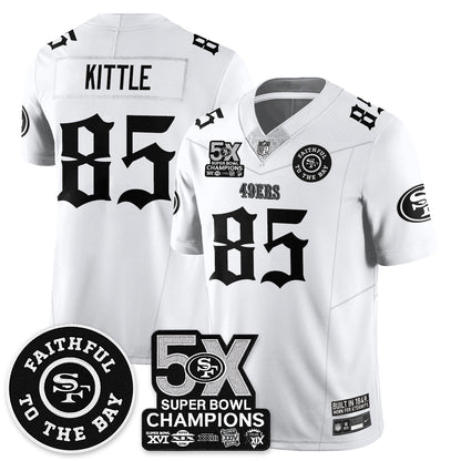 SF 5-Time Champions Gothic Vapor Limited Jersey