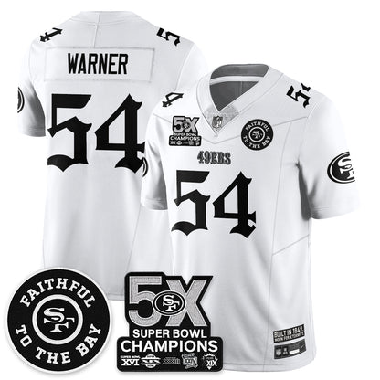 SF 5-Time Champions Gothic Vapor Limited Jersey