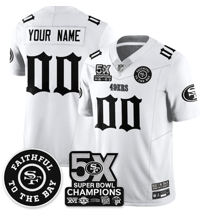 SF 5-Time Champions Gothic Vapor Limited Jersey