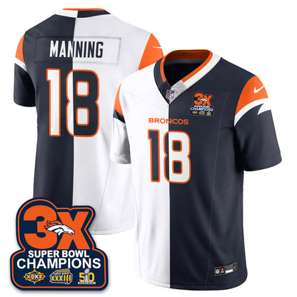 DEN 3-Time Champions Patch Vapor Limited Split Jersey