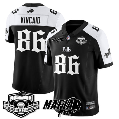 BUF Mafia Gothic Vapor Limited Jersey - Farewell Highmark Patch - All Stitched
