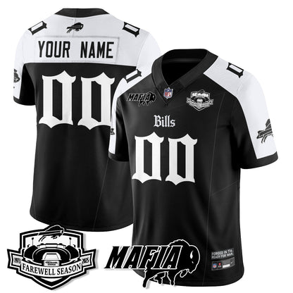 BUF Mafia Gothic Vapor Limited Jersey - Farewell Highmark Patch - All Stitched