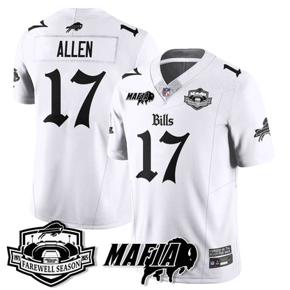 BUF Mafia Gothic Vapor Limited Jersey - Farewell Highmark Patch - All Stitched