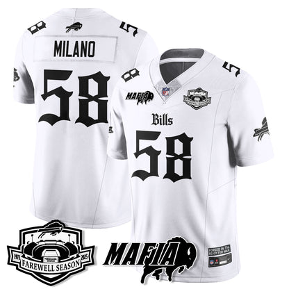 BUF Mafia Gothic Vapor Limited Jersey - Farewell Highmark Patch - All Stitched