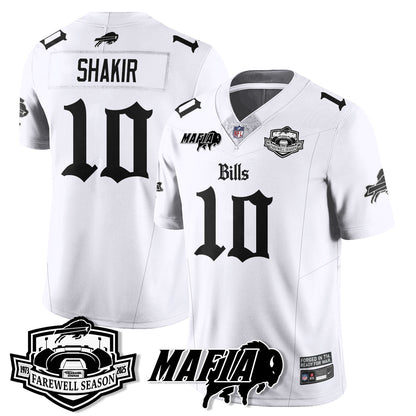BUF Mafia Gothic Vapor Limited Jersey - Farewell Highmark Patch - All Stitched