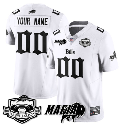 BUF Mafia Gothic Vapor Limited Jersey - Farewell Highmark Patch - All Stitched