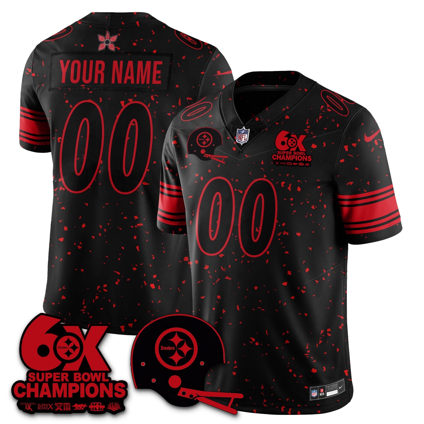 PIT 'Stranger Things Edition' Vapor Limited Custom Jersey - All Stitched