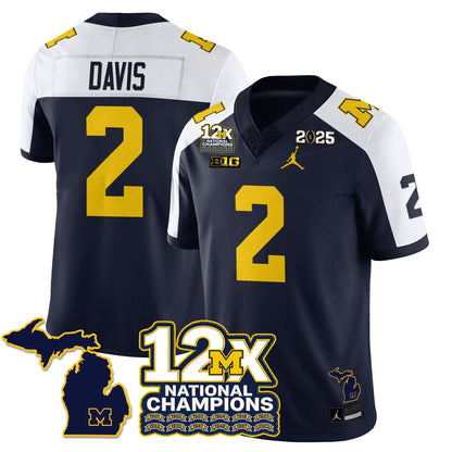 MICH 12x-Time National Champions Vapor Limited Football Jersey