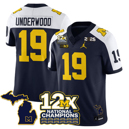 MICH 12x-Time National Champions Vapor Limited Football Jersey