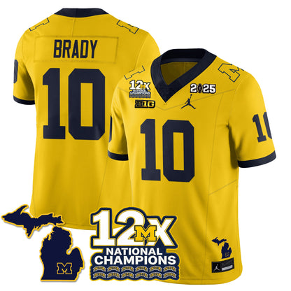 MICH 12x-Time National Champions Vapor Limited Football Jersey