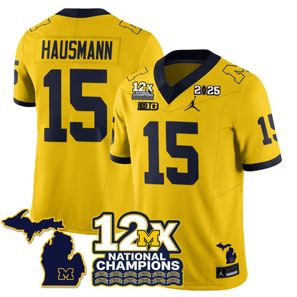 MICH 12x-Time National Champions Vapor Limited Football Jersey