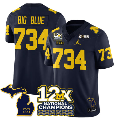 MICH 12x-Time National Champions Vapor Limited Football Jersey