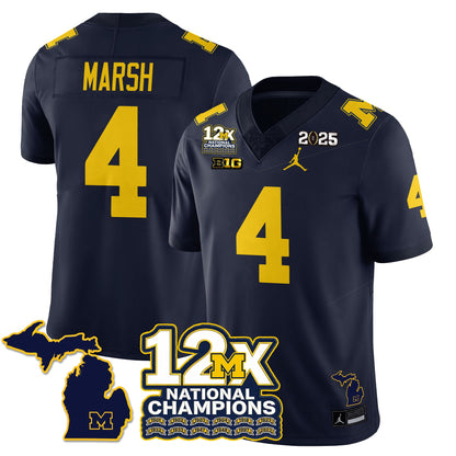MICH 12x-Time National Champions Vapor Limited Football Jersey