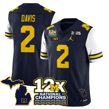 MICH 12x-Time National Champions Vapor Limited Football Jersey