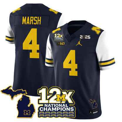 MICH 12x-Time National Champions Vapor Limited Football Jersey