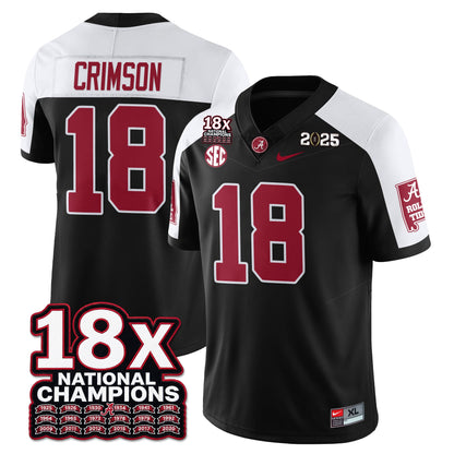 BAMA 18x-Time National Champions Vapor Limited Football Jersey - All Stitched