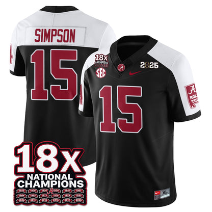 BAMA 18x-Time National Champions Vapor Limited Football Jersey - All Stitched