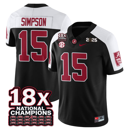 BAMA 18x-Time National Champions Vapor Limited Football Jersey - All Stitched
