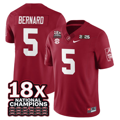 BAMA 18x-Time National Champions Vapor Limited Football Jersey - All Stitched