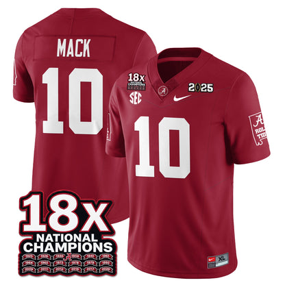 BAMA 18x-Time National Champions Vapor Limited Football Jersey - All Stitched
