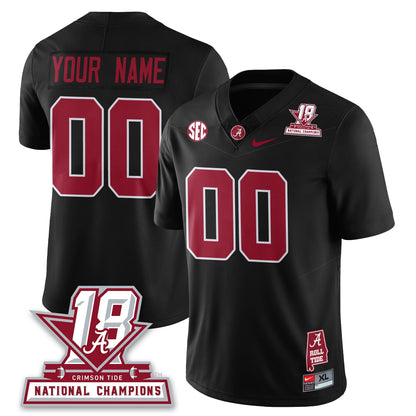 Custom BAMA 18x-Time National Champions Vapor Limited Jersey