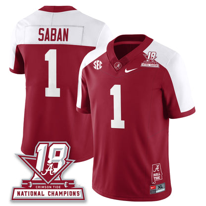 BAMA 18x-Time National Champions Vapor Limited Jersey - All Stitched
