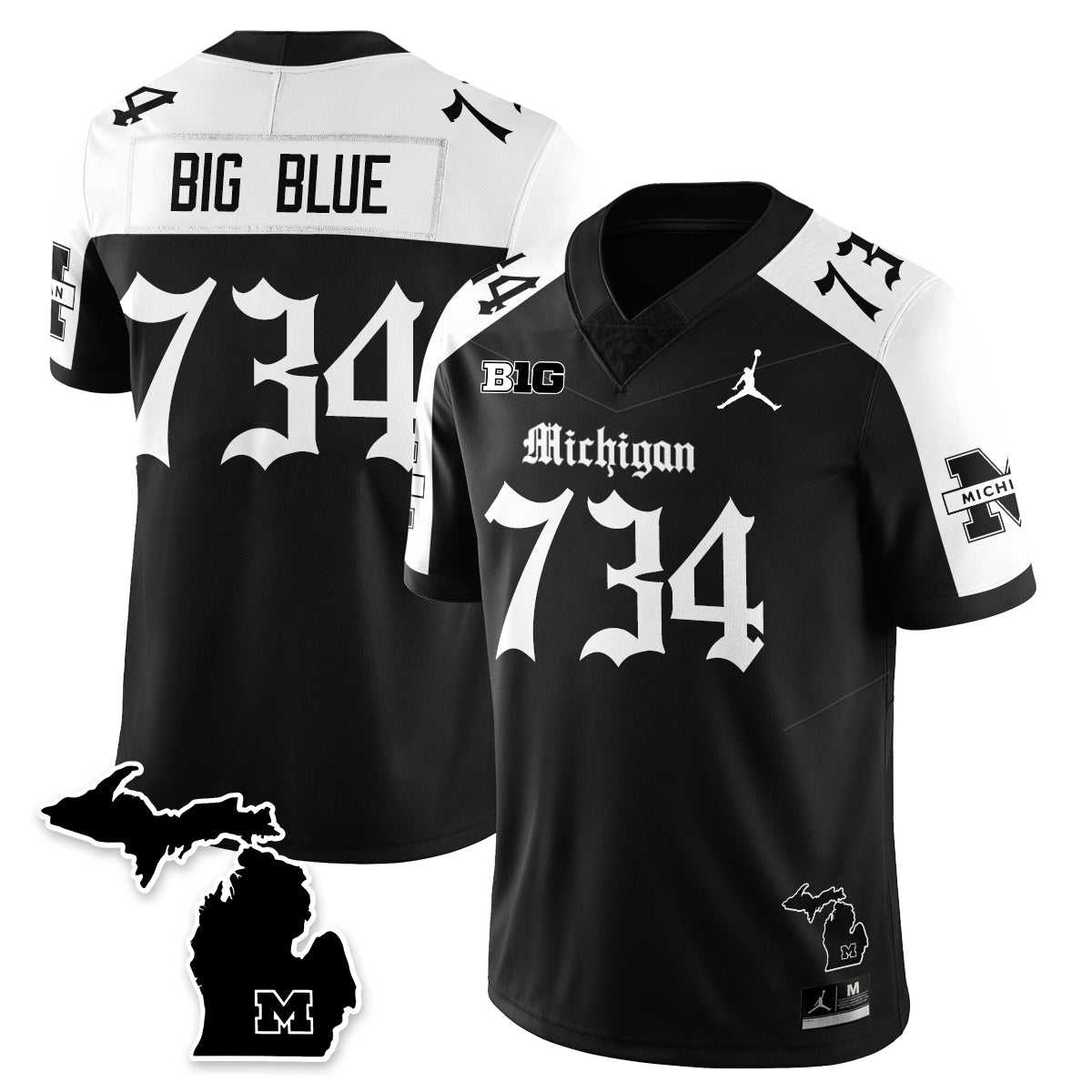 MICH Gothic Vapor Limited Football Jersey