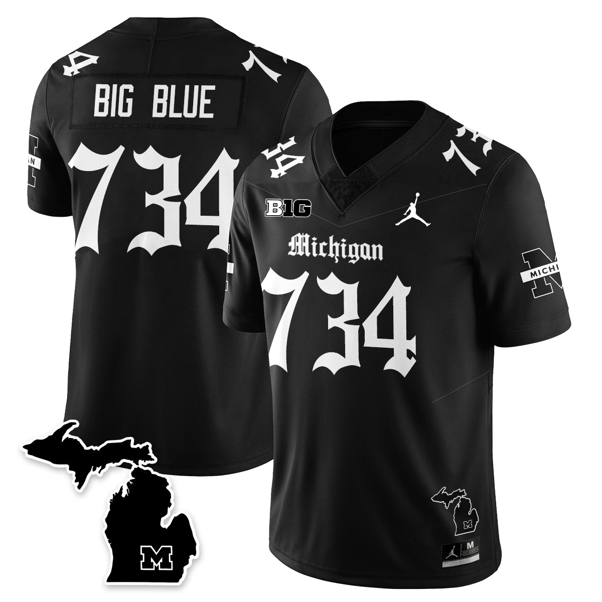 MICH Gothic Vapor Limited Football Jersey