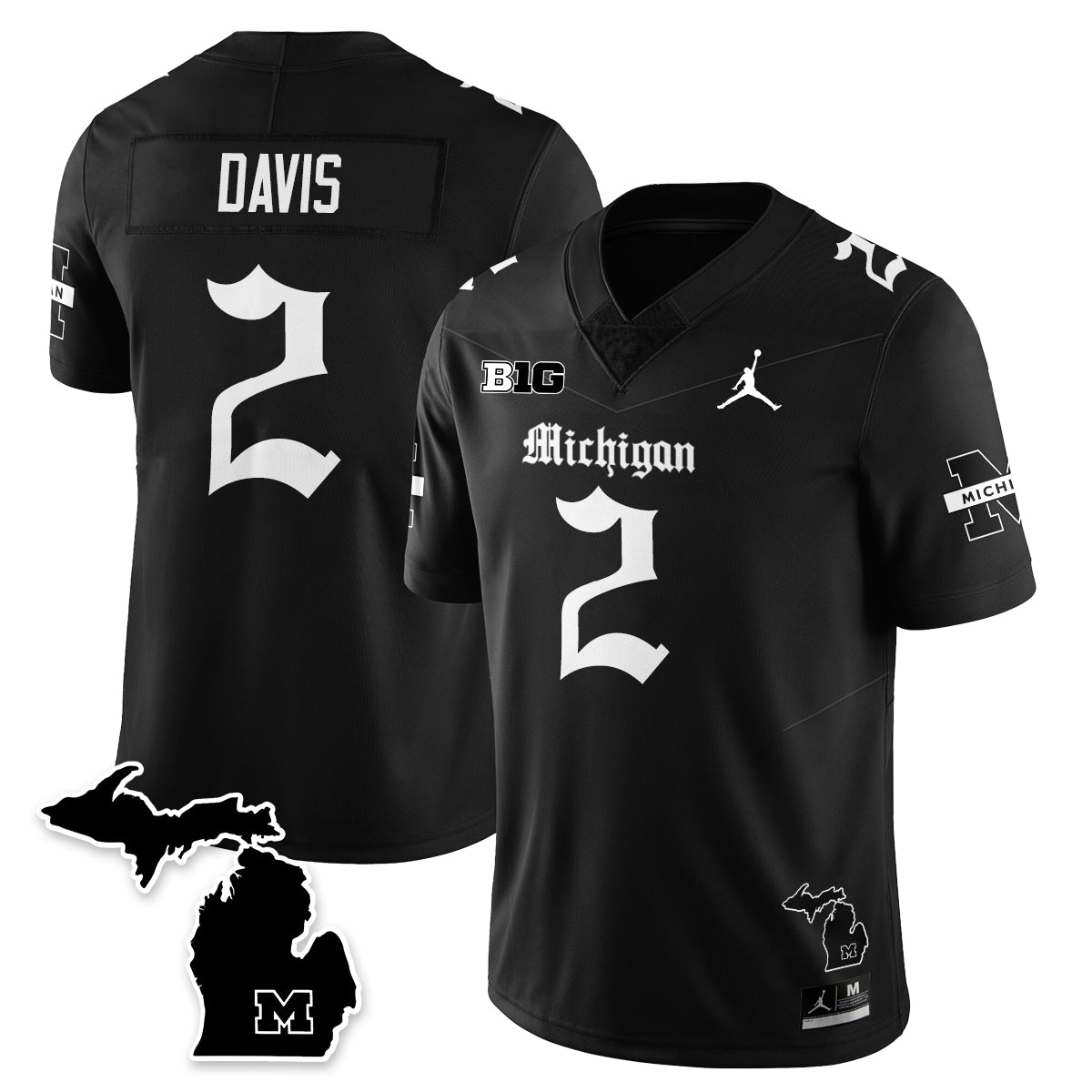 MICH Gothic Vapor Limited Football Jersey