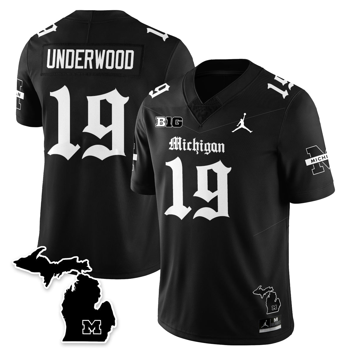 MICH Gothic Vapor Limited Football Jersey