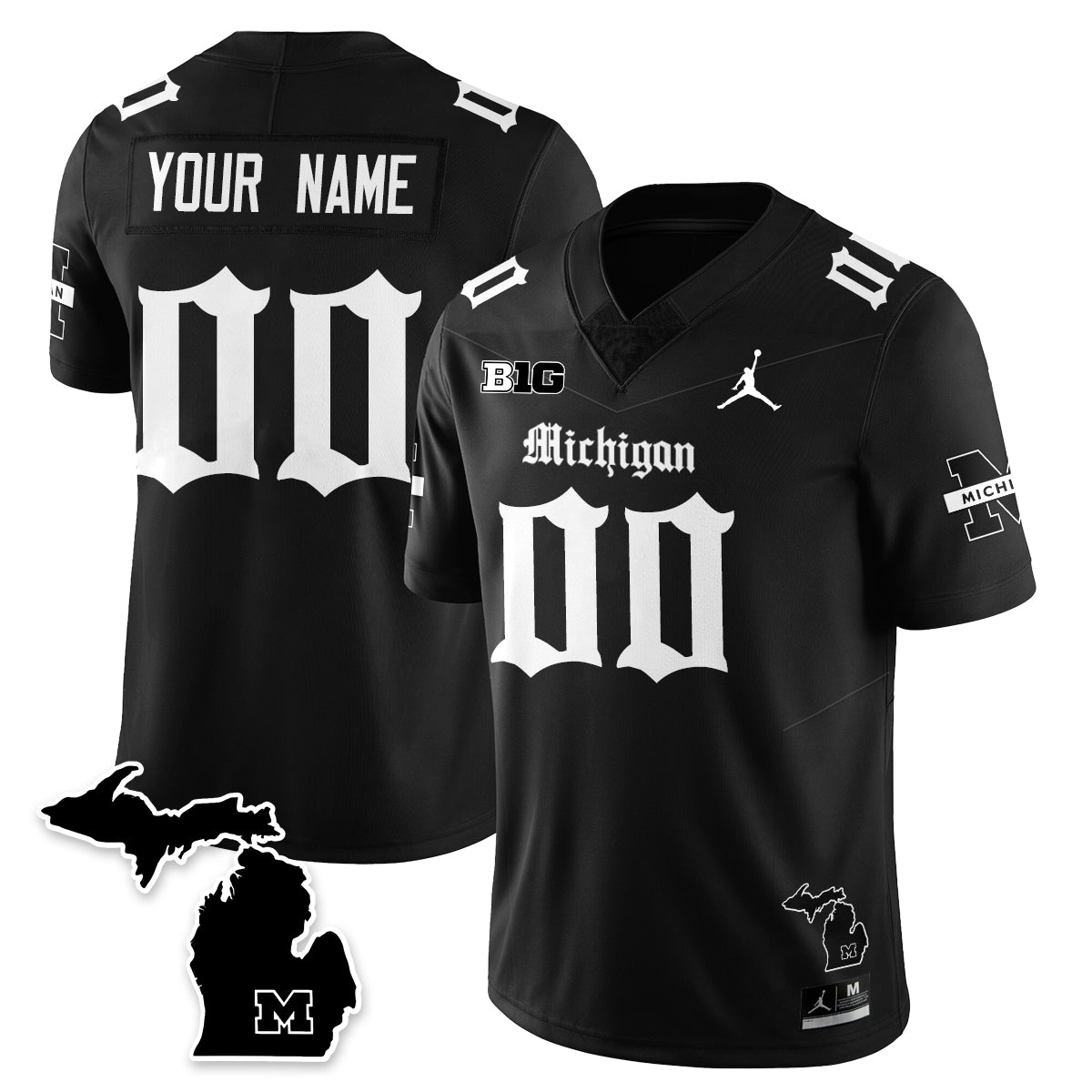 MICH Gothic Vapor Limited Football Jersey