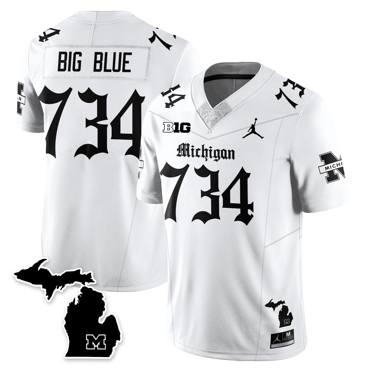 MICH Gothic Vapor Limited Football Jersey