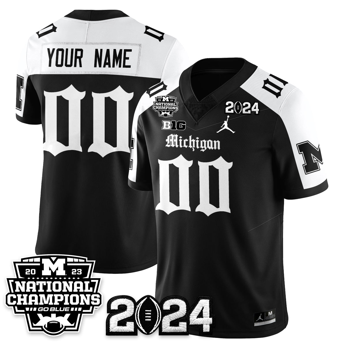 MICH Gothic 2023 National Champions Vapor Limited Football Jersey