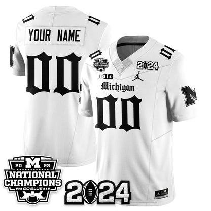Custom MICH Gothic 2023 National Champions Vapor Limited Football Jersey