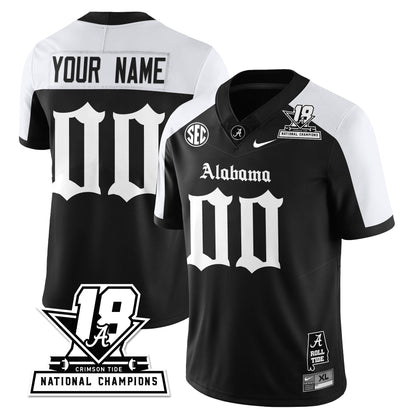 BAMA 18x-Time National Champions Gothic Vapor Limited Jersey - All Stitched