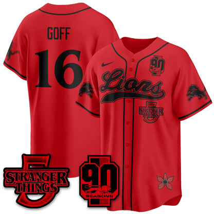 DET 'Stranger Things Edition' Vapor Limited Baseball Jersey - All Stitched