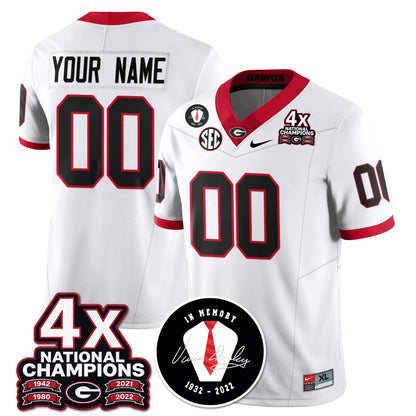 Custom UGA 4x-Time National Champions Vapor Limited Jersey