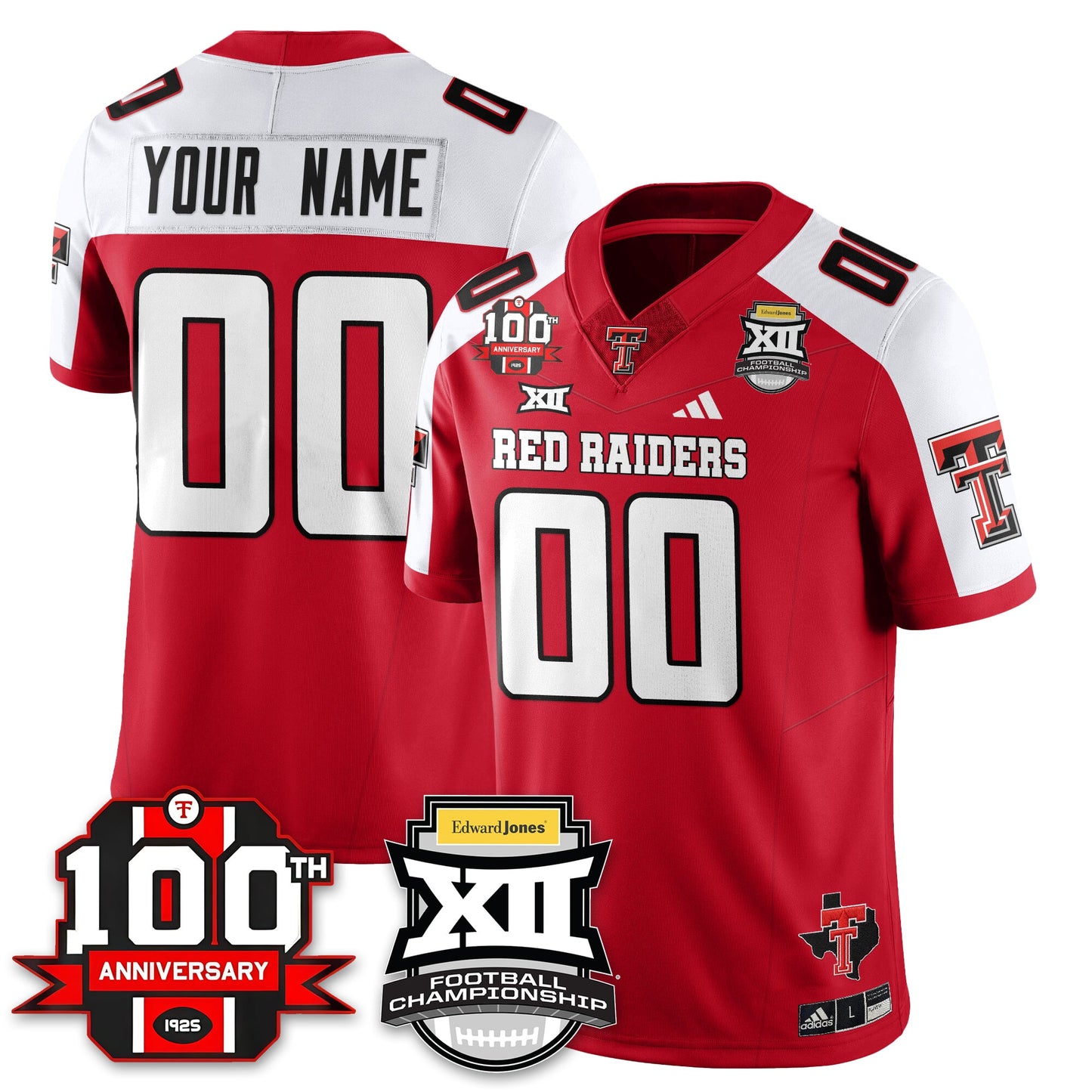 Custom TTU Vapor Limited Jersey - Edward Jones Champions
